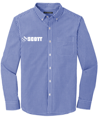 Port Authority ® Broadcloth Gingham Easy Care Shirt - SCOTT24