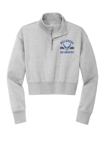 Ladies Fleece Crop 1/2 zip  ROTCF23