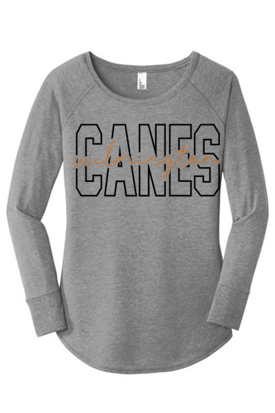 Ladies long sleeve triblend tee - WDP24