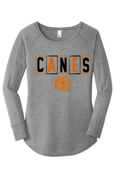 Ladies long sleeve triblend tee - WDP24