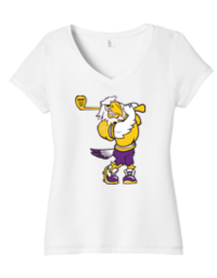 Swinging Eagle Ladies V Neck Tee - JGB23