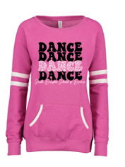 Ladies Varsity Fleece Crew Neck Pullover