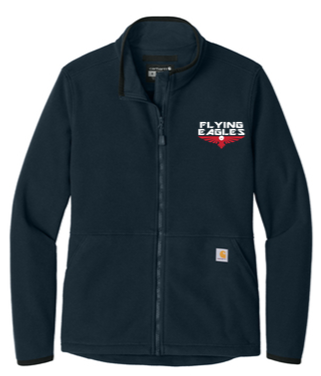Ladies Carhartt® Textured Full-Zip Fleece Jacket - CLSC24