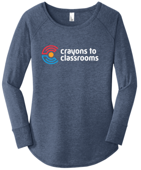 Ladies long sleeve triblend tee - CTC24