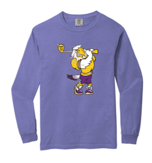 Swinging Eagle Adult Long sleeve Comfort Color Tee- JGB24