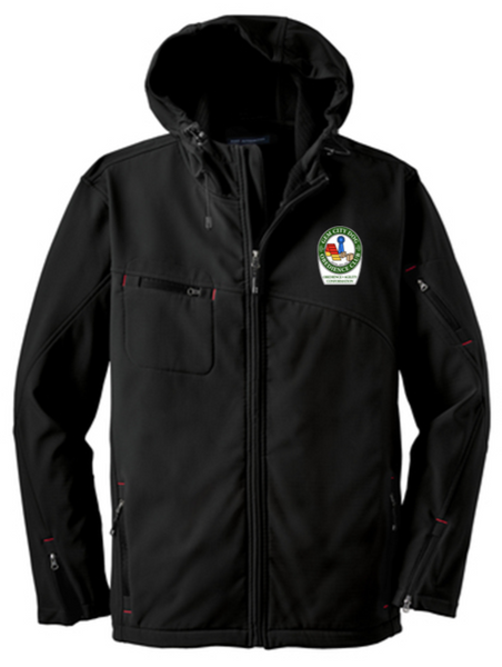 Hooded soft shell jacket-GCDC25