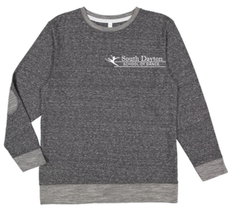 Youth French Terry Crew Neck w/Elbow Patches - SDSD24