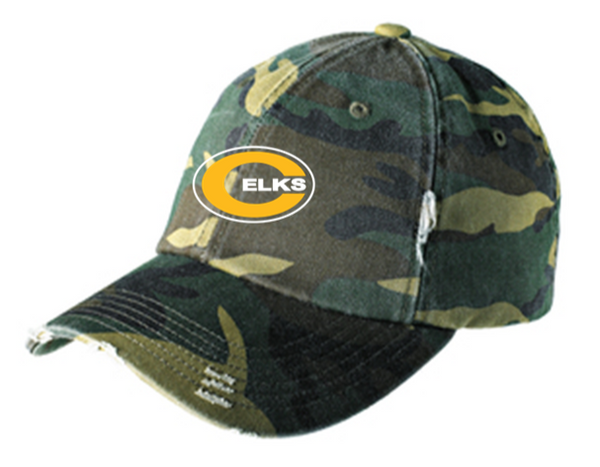 Distressed Camo Cap -WLL23