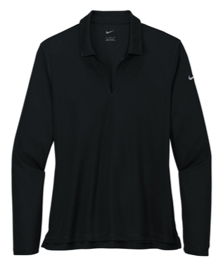 Ladies Nike Dri-FIT Micro Pique 2.0 Long Sleeve Polo - VAMC25