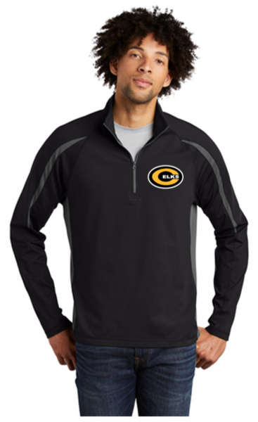 Unisex Sport-Wick Stretch 1/2-Zip Colorblock Pullover -CJB24