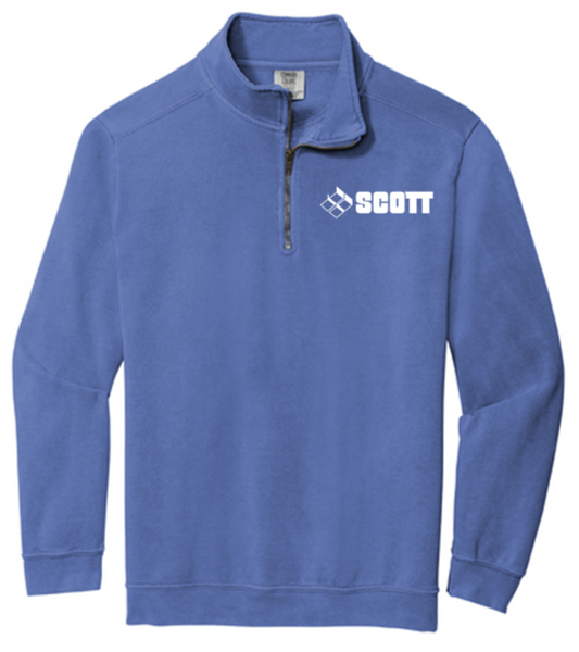 Comfort Colors ® Ring Spun 1/4-Zip Sweatshirt - SCOTT25
