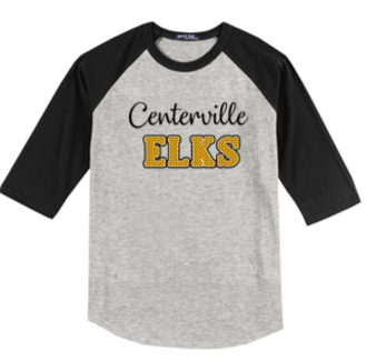 Youth & Adult 3/4 sleeve Baseball tee-PVS23