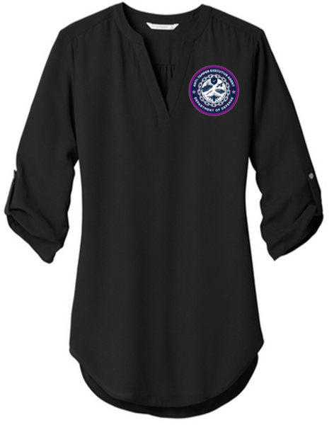 Ladies 3/4-Sleeve Tunic Blouse - DoD25
