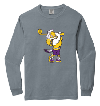 Swinging Eagle Adult Long sleeve Comfort Color Tee- JGB23