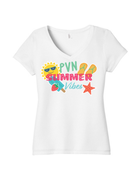 Ladies Premium V Neck Tee - PVNSV25