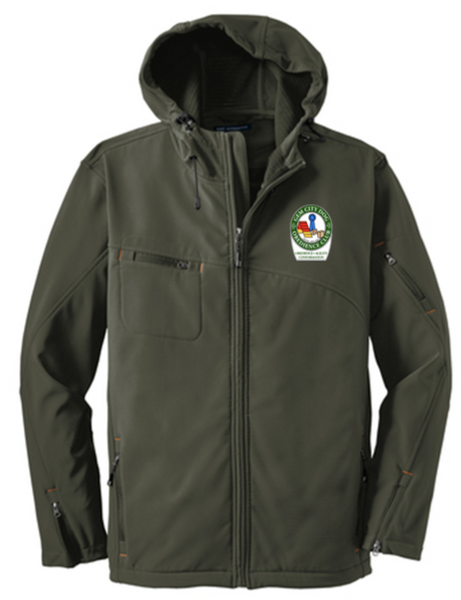 Hooded soft shell jacket-GCDC25