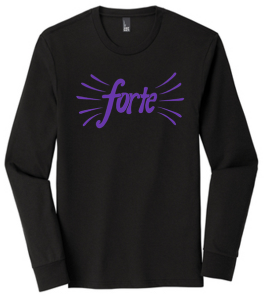 Long sleeve unisex crew neck tee-Centerville Choir/Forte - CC24