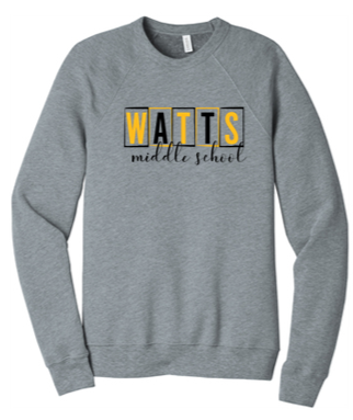 Sponge Fleece Crew Neck Sweatshirt -WTS23