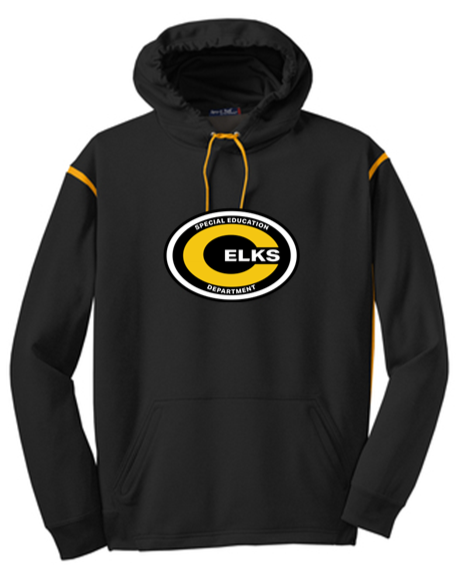 Fleece Colorblock Hooded Sweatshirt - SPED24