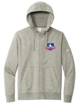 Adult Nike Club Fleece Sleeve Swoosh Full-Zip Hoodie - CL24