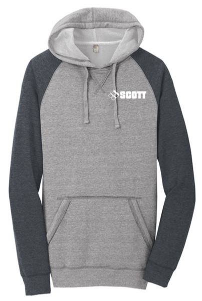 District ® Lightweight Fleece Raglan Hoodie - SCOTT25