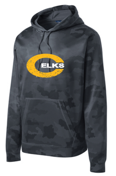 CLEARANCE - Unisex Camo Hex Fleece Hooded Pullover -CC23