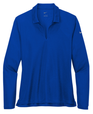 Ladies Nike Dri-FIT Micro Pique 2.0 Long Sleeve Polo - VAMC25