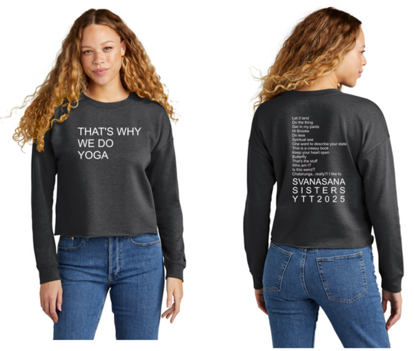 New Era® Women's Tri-Blend Fleece Crop Crew - Yoga