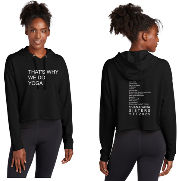 Crop Hooded Pullover - Yoga