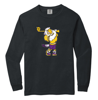 Swinging Eagle Adult Long sleeve Comfort Color Tee- JGB23