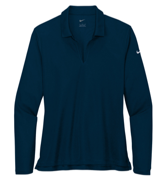 Ladies Nike Dri-FIT Micro Pique 2.0 Long Sleeve Polo - VAMC25