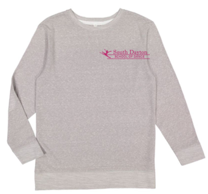 Youth French Terry Crew Neck w/Elbow Patches - SDSD25