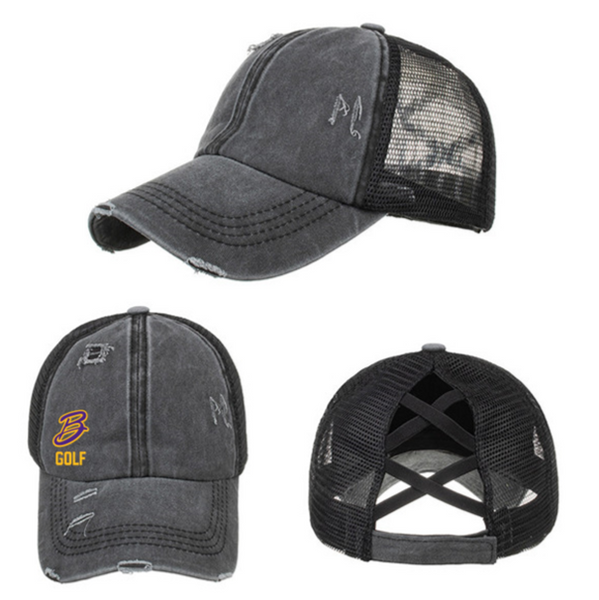 Criss Cross Pony Cap- JGB23