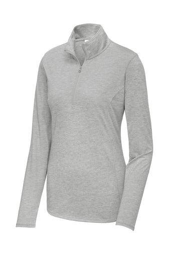 Ladies Sport-tek Tri-Blend Wicking 1/4-Zip Pullover- VAMC24