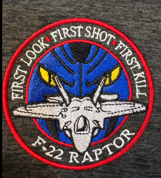 Men's Crossover Raglan Polo- WPAFB F-22