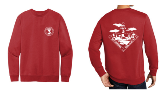 Youth & Adult Fleece Crew - Pack3