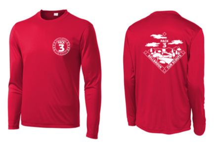 Youth & Adult Long Sleeve Dri-fit Tee- Pack3