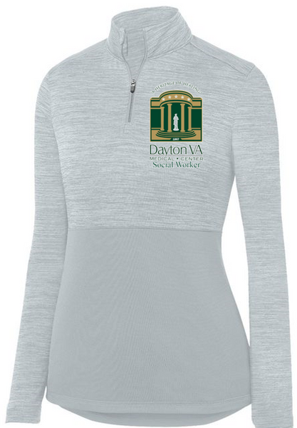 Ladies Shadow Tonal Heather Quarter Zip- Dayton VAMC 2023