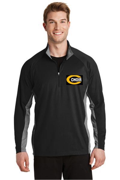 Sport Wick Stretch colorblock 1/4 zip pullover - CC23