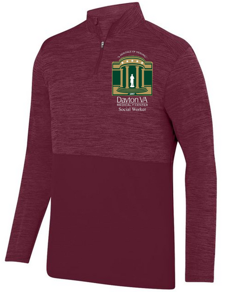 Unisex Shadow Tonal Heather Quarter Zip- Dayton VAMC 2023