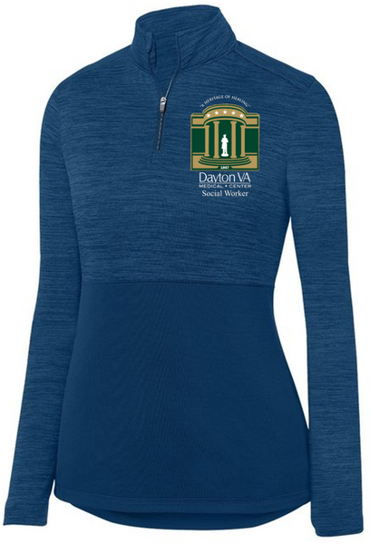 Ladies Shadow Tonal Heather Quarter Zip- Dayton VAMC 2023