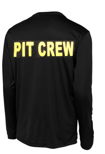 Long Sleeve Dri fit T-Shirt-CJB Pit Crew 23