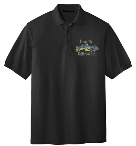 Silk Touch Polo-Ladies and Men's cut - Troop 75 2024
