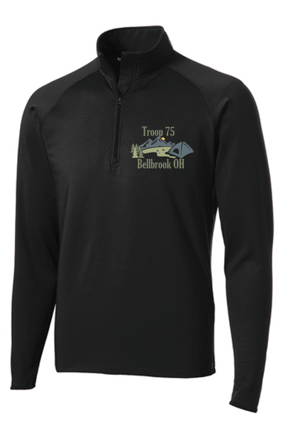 1/4 Zip Pullover-Ladies and Men's cut - Troop 75 2025