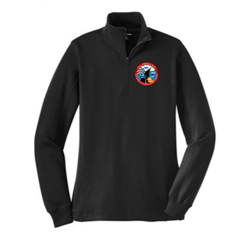 Ladies 1/4-Zip Sweatshirt- GRILL