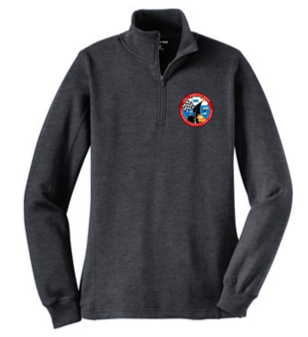 Ladies 1/4-Zip Sweatshirt- GRILL