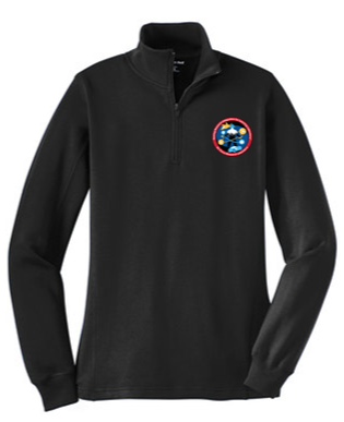 Ladies 1/4-Zip Sweatshirt- GRILL